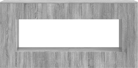 vidaXL Τραπέζι κονσόλας Ριγέ Γκρι Σονομά 155 x 29 x 74 εκ.