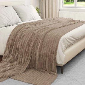 vidaXL Κουβέρτα Καμηλοπάρδαλη 240 x 220 cm Μαλλί