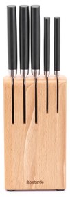 Brabantia 1003298 Σετ Μαχαίρια με Βάση από Ανοξείδωτο Ατσάλι 5τμχ Profile