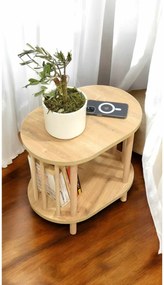 Βοηθητικό Τραπεζάκι Sapphire Δρυς MEFRAS 45x30x43