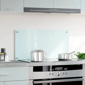 vidaXL Πλάτη Κουζίνας Λευκή 90 x 50 εκ. από Ψημένο Γυαλί