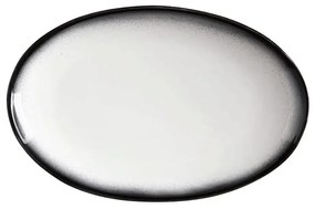 Πιατέλα Σερβιρίσματος Οβάλ Granite Caviar AX0259 25x16cm White-Anthracite Maxwell&Williams Πορσελάνη