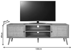 Έπιπλο τηλεόρασης Oslo sonoma 150x39x49εκ 150x39x49 εκ.