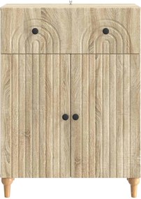 vidaXL Πλαϊνό γραφείο Sonoma Δρυς 66 x 34,5 x 90 εκ Επεξεργασμένο Ξύλο