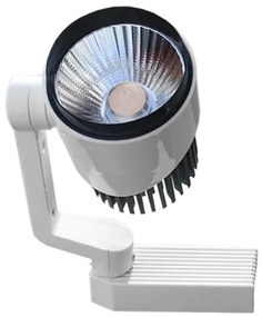 Μονοφασικό Bridgelux COB LED Φωτιστικό Σποτ Ράγας 10W 230V 1500lm 24° Θερμό Λευκό 3000k GloboStar 93012