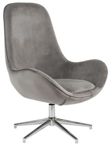 Armchair Thalia Fylliana Velvet Grey 77*75*104 cm