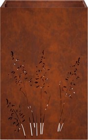 vidaXL Γλάστρα Κήπου 2 τμχ. Σκ rusty 50 x 50 x 75 cm