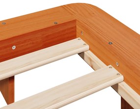 vidaXL Σκελετός Κρεβ. Χωρίς Στρώμα Καφέ Κεριού 120x200 εκ Μασίφ Πεύκο