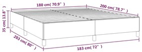 ΠΛΑΙΣΙΟ ΚΡΕΒΑΤΙΟΥ ΚΡΕΜ 180X200 ΕΚ. ΥΦΑΣΜΑΤΙΝΟ 347186