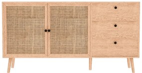 Μπουφές Oslo pakoworld sonoma 150x39x79εκ