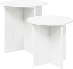 vidaXL Σετ βοηθητικά τραπεζάκια 2 pcs Μηχανικά επεξεργασμένο ξύλο