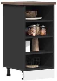 vidaXL Κάτω ντουλάπι Riga Μαύρο 40x44,5x81,5 cm Κατασκευασμένο ξύλο