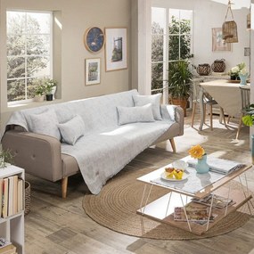 Ριχτάρι Messina 05 Blue Teoran Three-Seater 180x300cm Βαμβάκι-Πολυέστερ
