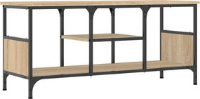vidaXL Έπιπλο Τηλεόρασης Sonoma Δρυς 100x35x45 εκ. Επεξ. Ξύλο/Σίδερο