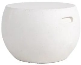Τραπέζι Καθιστικού Rieti Terazzo White Round (44x44x34) Soulworks 0800047