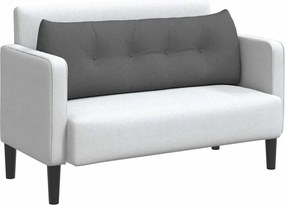 vidaXL Μαξιλάρι Πλάτης Σκούρο Γκρι 140 x 24 x 50 εκ ύφασμα
