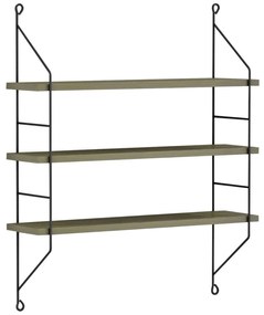 ΡΑΦΙΕΡΑ ΤΟΙΧΟΥ ACHALA ΜΕΛΑΜΙΝΗΣ HM9185.12 OLIVE GREY 60x15x68Y εκ.