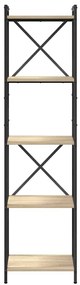 vidaXL Βιβλιοθήκη Sonoma Δρυς 40 x 30 x 153 εκ Επεξεργασμένο ξύλο