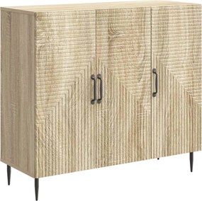 vidaXL Πλαϊνό γραφείο Sonoma Δρυς 89 x 34,5 x 80 εκ Επεξεργασμένο Ξύλο