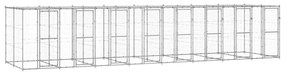 Κλουβί Σκύλου Εξ. Χώρου με Στέγαστρο 19,36 μ² Γαλβ. Χάλυβας
