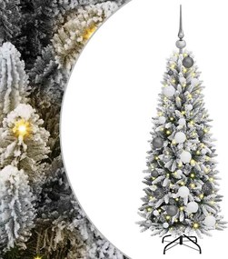 vidaXL Τεχνητό Χριστουγεννιάτικο Δέντρο με 150 LED Λευκό 120 cm