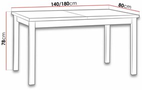 Τραπέζι Victorville 126, Μαύρο, Sonoma οξιά, 76x80x140cm, 34 kg, Επιμήκυνση, Πλαστικοποιημένη μοριοσανίδα, Ξύλο, Μερικώς συναρμολογημένο, Ξύλο: Οξιά