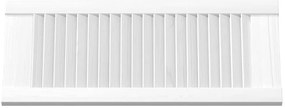 vidaXL Πόρτα ντουλαπιού Louvred Design Λευκό 61,5x29,5 cm
