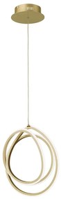 Φωτιστικό Οροφής Led SO.GOLDEN/35 28W 3000K 2800Lm Φ31x38/130cm Gold Ondaluce Μέταλλο