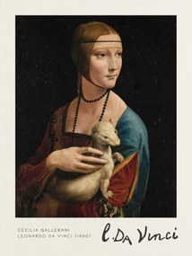Εκτύπωση έργου τέχνης Cecilia Gallerani (The Lady with an Ermine) - Leonardo Da Vinci, (30 x 40 cm)