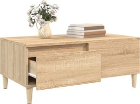 vidaXL Τραπεζάκι Σαλονιού Sonoma Δρυς 90x50x36,5 εκ. Επεξεργασμ. Ξύλο
