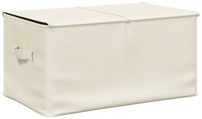 vidaXL Κουτιά Αποθήκευσης 2 τεμ. Κρεμ 50 x 30 x 25 εκ. Υφασμάτινα