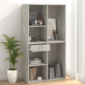 vidaXL 808840  Ντουλάπι Καλλυντικών Γκρι Σκυροδ. 80x40x75 εκ Επεξ. Ξύλο