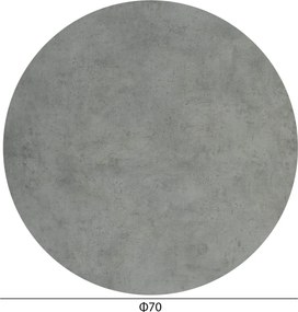 ΕΠΙΦΑΝΕΙΑ ΤΡΑΠΕΖΙΟΥ HPL ΣΤΡΟΓΓΥΛΗ HM5842.32 CEMENT Φ70εκ.