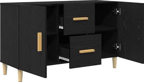 vidaXL Μπουφές Μαύρος Δρυς 100x36x60 εκ. από Τεχνητό Ξύλο
