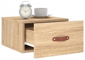 vidaXL Κομοδίνα Επιτοίχια Sonoma Δρυς 35 x 35 x 20 εκ.