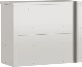 vidaXL Ντουλάπι Κουζίνας Επιτοίχιο με Ράφια Ανοξείδωτο Ατσάλι
