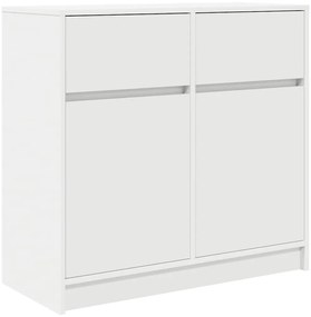 vidaXL Συρταριέρα με Συρτάρια Λευκή 80x34x76 εκ. από Επεξ. Ξύλο