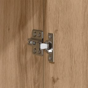 vidaXL Πλαϊνό γραφείο Artisan Δρυς 98,5 x 33 x 80 εκ