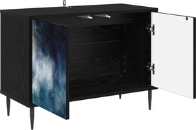 vidaXL Ντουλάπι TV RAALTE 69 x 33 x 50,5 εκ. Μαύρη Δρυς