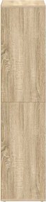 vidaXL Ραφιέρα/Βιβλιοθήκη Sonoma Δρυς 66x30x130 εκ. από Επεξ. Ξύλο