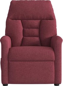 vidaXL Πολυθρόνα Ανακλινόμενη Μπορντό Υφασμάτινη