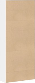vidaXL Βιβλιοθήκη με 5 Ράφια Λευκή 80x30x189 εκ. Επεξεργασμένο Ξύλο