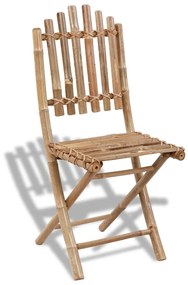 vidaXL Καρέκλες Πτυσσόμενες 4 τεμ. από Μπαμπού