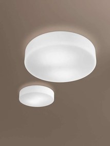 Φωτιστικό Οροφής - Πλαφονιέρα Led Graff Led 3567-65-102 White Fabas Luce Μέταλλο,Γυαλί