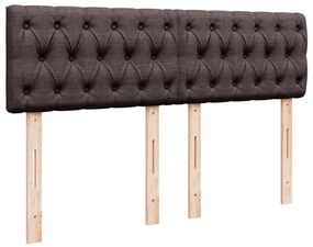 ΚΡΕΒΑΤΙ BOXSPRING ΜΕ ΣΤΡΩΜΑ ΣΚΟΥΡΟ ΚΑΦΕ 160X200 ΕΚ ΥΦΑΣΜΑΤΙΝΟ 3287517