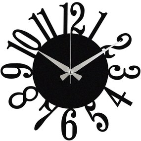Ρολόι Τοίχου Enzoclock 279ENZ1405 Φ48cm Black Wallity Μέταλλο