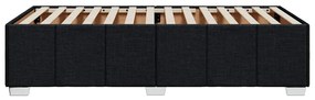 vidaXL Σκελετός Κρεβατιού Χωρίς Στρώμα Μαύρο 100x200 εκ. Υφασμάτινο