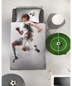 Σεντόνια Παιδικά Striker (Σετ 3τμχ) Grey Saint Clair Μονό 170x250cm 100% Cotton