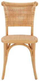ΚΑΡΕΚΛΑ ΞΥΛΙΝΗ LIBERTY ΜΕ ΠΛΕΞΗ RATTAN ΣΕ ΦΥΣΙΚΗ ΑΠΟΧΡΩΣΗ HM8752.01 49x54x89 εκ.