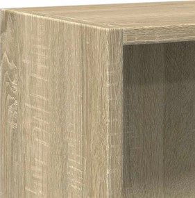 vidaXL Βιβλιοθήκη με 2 Ράφια Sonoma Δρυς 60x30x76,5 εκ. Μοριοσανίδα